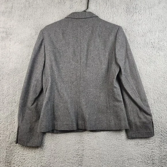 Vintage Pendleton Blazer Women 14 Gray Miss Virgin Wool Made in USA Suit Jacket - Picture 2 of 12